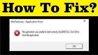 How To Fix WerFaultexe Application Error In Windows 7810 [upl. by Enoed]