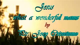 JESUS WHAT A WONDERFUL NAME Lyrics Video By Ptr Joey Crisostomo [upl. by Edric444]