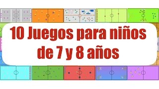 10 JUEGOS PARA NIÑOS DE 7 y 8 AÑOS  Juegos Educación Física [upl. by Anilorac771]