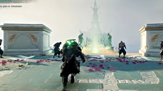 Assassins Creed Valhalla  Asgard Opening Scene amp Battle At Bifrost Bridge Gameplay 4K HD [upl. by Ennaitak520]