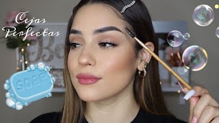 RUTINA DE CEJAS CON JABON 🧼 TUTORIAL PASO A PASO [upl. by Ahgem]