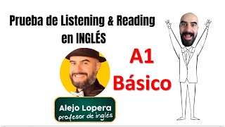 Pon a prueba tu LISTENING y READING en inglés  Nivel Básico A1 [upl. by Nojid]