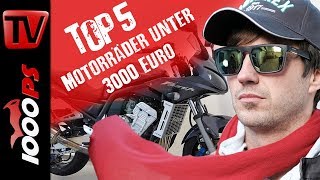 Top 5  Motorräder unter 3000 Euro  gut und günstig  Gebrauchtmotorrad Beratung [upl. by Asennav]