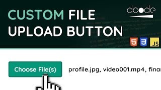 Custom File Upload Button with FileList  HTML CSS amp JavaScript Tutorial [upl. by Torp]