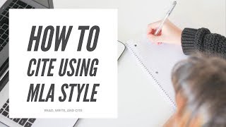 How to Cite Using MLA Style [upl. by Mezoff]