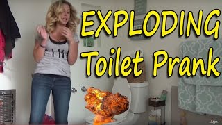 EXPLODING TOILET PRANK [upl. by Arras]