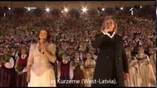 Latvian Song Festival 2013  quotDvēseles dziesmaquot The Souls Song ENGLISH translationsubtitles [upl. by Uah]