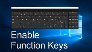 How to Enable or Disable Function Keys in Windows 10 [upl. by Otanutrof766]