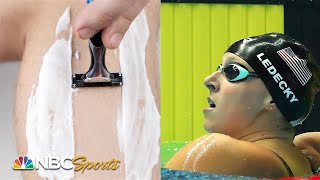 Why Olympic swimmers shave their bodies  NBC Sports [upl. by Blinny788]