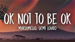 Marshmello amp Demi Lovato  OK Not To Be OK Lyrics [upl. by Adiela]