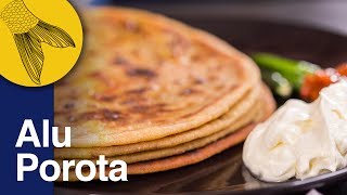 Aloo Paratha Recipe  Dhaba Style Punjabi Aloo Paratha  Potato Stuffed Indian Flatbread [upl. by Julis]