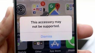 How To FIX iPhone Accessory May Not Be Supported 2021 [upl. by Nyledam]