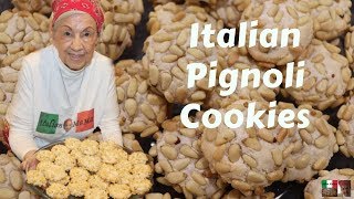 Italian Pignoli Cookies  Baking with Italian MaMa [upl. by Beverle967]