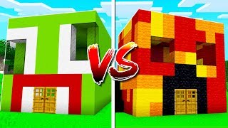 UNSPEAKABLE HOUSE vs PRESTON HOUSE IN MINECRAFT [upl. by Bonucci767]