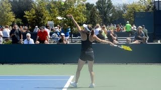 Martina Hingis Serve  2013 Cincinnati Open [upl. by Ymereg]