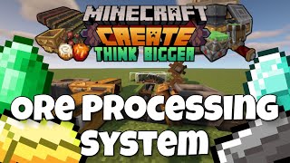 Minecraft Create Mod Tutorial  Ore Processing System Ep 30 [upl. by Ettezus961]