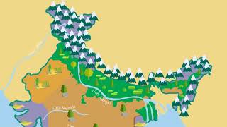 India Physical Features and Political Divisions 2018 Our Country  Class 4 SST [upl. by Demeter]