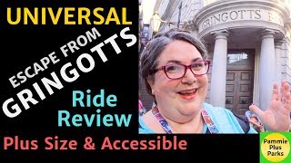 Universal  Escape From Gringotts  Ride Review  Plus Size amp Accessible [upl. by Alyce]