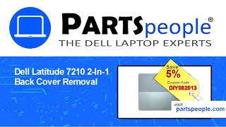 Dell Latitude 7210 2In1 T04J002 Back Cover HowTo Video Tutorial [upl. by Pish]