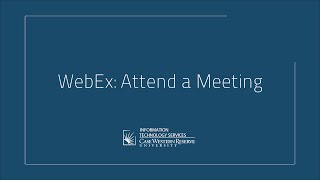 WebEx Attending a Meeting [upl. by Gerger350]