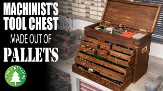 Machinists Tool Chest Made From Scrap Pallets [upl. by Shewchuk]