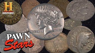 Pawn Stars TOP COINS OF ALL TIME 20 Rare amp Expensive Coins  History [upl. by Sivlek]