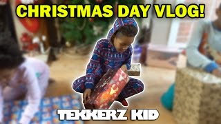 Christmas Day Vlog  OPENING PRESENTS  Tekkerz Kid [upl. by Shaya338]