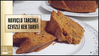 Havuçlu Cevizli Tarçınlı Kek 🍰 Havuçlu Kek Tarifi ✅ [upl. by Sirromal]