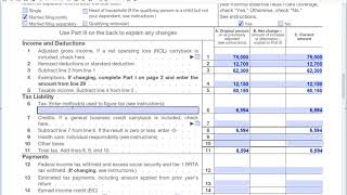 How to fill out Form 1040X Amended Tax Return [upl. by Agata202]