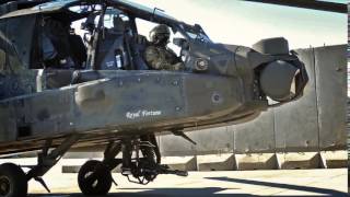 Short video M230 chain gun follows the head movement of AH64 Apache gunner [upl. by Ashling]