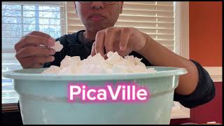 Cornstarch Chunk Eating ASMRMukbang [upl. by Jacobson]