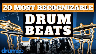 The 20 Most Recognizable Drum Beats [upl. by Adnohsat]