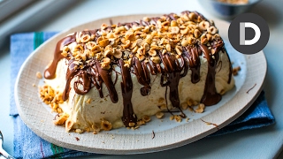 Nutella Semifreddo Recipe  Easy Homemade Ice Cream [upl. by Dnomal]