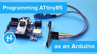 How to Program an ATtiny85 Chip with Arduino Code Socket and Surfacemount [upl. by Coop]