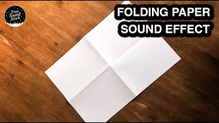 Folding Paper Sound Effect [upl. by Lyle619]