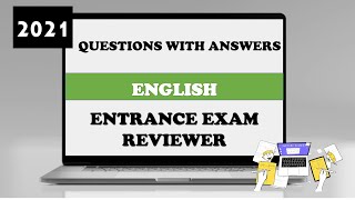 Entrance Exam Reviewer 2021  Common Questions with Answers in English [upl. by Irrahs276]