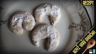 VANILKOVÉ ROHLÍČKY  Recept  Když Vaří Babička [upl. by Jocelin]