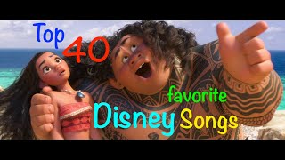 Top 40 Disney Songs [upl. by Atikal]