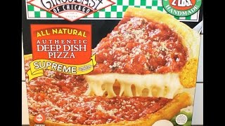 Gino’s East of Chicago Supreme Deep Dish Pizza Review [upl. by Pergrim]