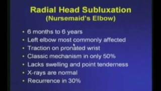 Radial Head Subluxation  Nursmaids Elbow [upl. by Litha777]