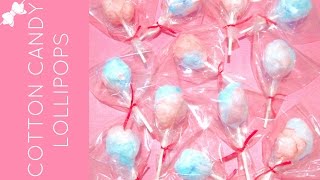 How To Make Mini DIY Cotton Candy Lollipops  Lindsay Ann Bakes [upl. by Carolann]