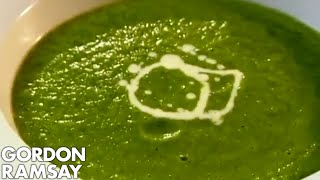 Minted Pea and Watercress Veloute  Gordon Ramsay [upl. by Lirrad905]