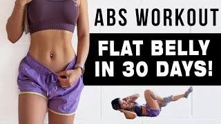 10 Mins ABS Workout To Get FLAT BELLY IN 30 DAYS  FREE WORKOUT PROGRAM [upl. by Weatherby227]