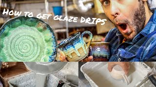 Pottery Glazing Techniques Drips Pouring and More [upl. by Inoy]