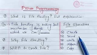 Python File Handling  Learn Coding [upl. by Halilak]