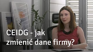 CEIDG  Jak zmienić dane firmy [upl. by Rai]