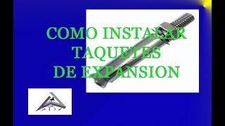 Como instalar taquetes de expansion [upl. by Piero]