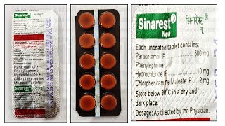 Sinarest Tablet  Chlorpheniramine Maleate 2mg  Paracetamol 500mg  Phenylephrine 10mg [upl. by Roderica]