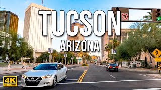 Tucson Arizona  Driving Downtown 4K [upl. by Aznarepse]