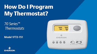 70 Series  1F72151  How Do I Program My Thermostat [upl. by Salli]